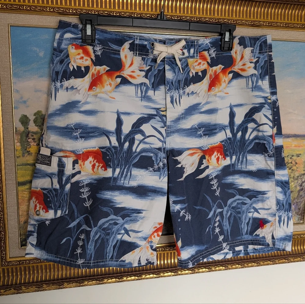 Vintage Ralph Lauren Koi Swim Shorts